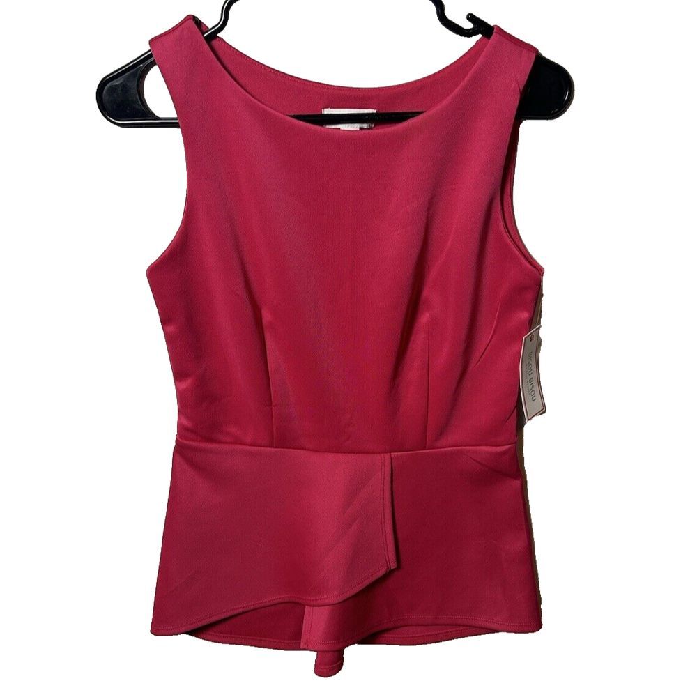Bisou Bisou Women's Sleeveless Shirt Size XS Pink Classic Dressy NWT(172)